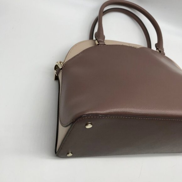 Kate Spade Neutral Colorblock Leather Payton Dome Satchel - Picture 7 of 10